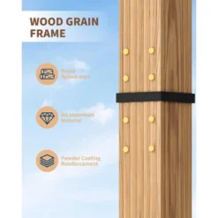 Aluminum Pergola W/ Retractable Canopy - Heavy-Duty UV-Resistant For Deck, Backyard -Homfan GUEST 002df902 04fd 4890 b120 6909c26dc030