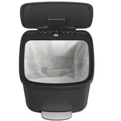 13 Gallon / 50 Liter Metal Trash Can With Lid, Large Garbage Can For Kitchen, Rustproof Step-on Kitchen Metal Trash Bin -Homfan GUEST 04440e06 064b 4d6f b936 139e0111799b