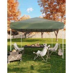 10x10 Pop Up Canopy Tent – Outdoor Tent With 3 Adjustable Heights, Easy Setup, Includes 4 Sandbags & Carrying Bag For Camping, Parties, Events -Homfan GUEST 04b6d26b cbaa 4f0f 9857 4bf51c5b70a4