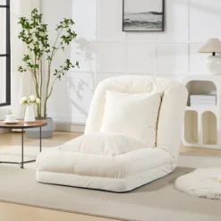 Adjustable Sofa Bed - 5-Position Recliner Chair W/ 2 Pillows For Adults & Pets - Comfy Living Room & Bedroom Lounger -Homfan GUEST 04ff9aff 9994 4005 89ac 6be7fe52357d