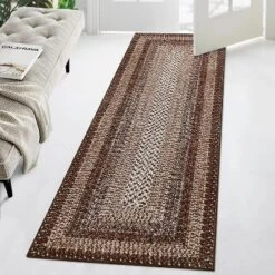Non-Slip Kitchen Runner Rug, Washable Boho Vintage Rug With Rubber Backing For Hallway, Entryway, Laundry Room 17 Non-Slip Kitchen Runner Rug, Washable Boho Vintage Rug With Rubber Backing For Hallway, Entryway, Laundry Room -Homfan GUEST 05f1727e 8747 4dba 85f4 5849a4c8dd30