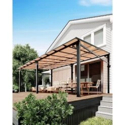 12x20ft Upgraded Lean-to Wall-Mounted Gazebo, 6mm Polycarbonate Roof & Reinforced Aluminum Frame,All-Weather Hardtop Pergola For Patio,Deck,Backyard 15 12x20ft Upgraded Lean-to Wall-Mounted Gazebo, 6mm Polycarbonate Roof & Reinforced Aluminum Frame,All-Weather Hardtop Pergola For Patio,Deck,Backyard -Homfan GUEST 0bb678b7 567b 4f03 8ae8 f56dbbe96123
