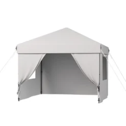 10 Ft. X 10 Ft. Pop Up Canopy Tent Outdoor Heavy Duty Instant Shelter With 4 Sidewalls For Events -Homfan GUEST 0d7a6b21 2e02 4173 aed9 f7bf74d4a0f7