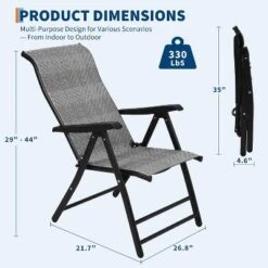 Folding Rattan Chaise Lounge Chair, Portable Outdoor Reclining Chair With Widened Armrest, Sun Lounger For Patio, Garden, Beach, 330lb Capacity