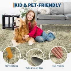 Homfan Runner Rug Washable Kitchen Runner Rug Vintage Floral Distressed Carpet Stain Resistant Throw Carpet With Non-Slip Backing Low Pile Floor Cover -Homfan GUEST 1106b563 ebb8 4c3f b8f6 fa139d3a74bc