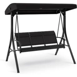 Homfan Outdoor Porch Swing Chair With Adjustable Canopy For Adults Glider Bench With Thickened Cushions Outside Patio Swing For Backyard Lawn Garden -Homfan GUEST 1c041734 d7b5 47d9 b5fe fb88c7b1c8dd