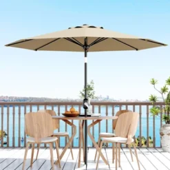 Homfan 9Ft Patio Umbrella - 8 Sturdy Ribs Outdoor Table Umbrella With Crank Lift & Push Button Tilt - Market Umbrella For Pool, Deck, Yard, Garden 31 Homfan 9Ft Patio Umbrella - 8 Sturdy Ribs Outdoor Table Umbrella With Crank Lift & Push Button Tilt - Market Umbrella For Pool, Deck, Yard, Garden -Homfan GUEST 23b56ebb a34a 4d44 9621 5833f08e4d50