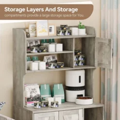 Litter Box Enclosure With Shelves And Doors, 2-in-1 Hidden Cat Litter Box Cabinet Furniture With Shelf,Indoor Cat House Wood Sturdy Pet Washroom 14 Litter Box Enclosure With Shelves And Doors, 2-in-1 Hidden Cat Litter Box Cabinet Furniture With Shelf,Indoor Cat House Wood Sturdy Pet Washroom -Homfan GUEST 26edc441 6a6f 4400 93a1 4f55c25d4769