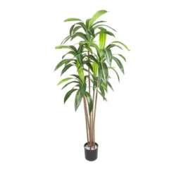 Brazilian Ironwood Artificial Plant – 6FT Garden Faux Tree With 5 Trunks, Tall Greenery Topiary For Modern Indoor & Outdoor Home Decor -Homfan GUEST 29ba505c e7e4 4ff4 8871 387c173762a3