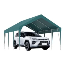 Heavy Duty Carport Outdoor Car Canopy UV Resistant Waterproof Party Tent All-Season Portable Garage Gazebo Shelter For Car, Storage Shed -Homfan GUEST 2da8b889 84fa 4e86 a73b d238320a77e6