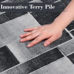 Modern Geometric Patchwork Rug - Large Living Room, Bedroom, Dining Room Carpet - Nursery, Home Office Floor Decor -Homfan GUEST 2df82c68 bbd9 43ef 97a3 0bf987db3a31