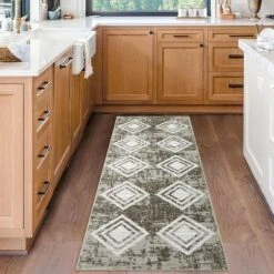 Washable Runner Rug - Non-Slip Hallway & Kitchen Rug - Modern Farmhouse Entryway Runner - Low Pile Bedroom Rug -Homfan GUEST 3db264a9 4121 4d9f bba1 ca6485c57fc5