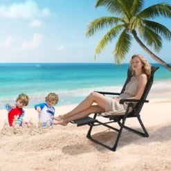 Adjustable Rattan Lounge Chair - Portable Outdoor Recliner W/ Footrest For Patio, Pool, Garden & Balcony, High Back Folding Chaise -Homfan GUEST 4a158f56 58fc 404a 9511 916767dded88