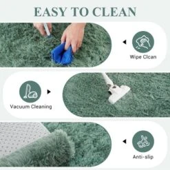 Non-Slip Runner Rug - Fluffy Stain Resistant Shag Carpet For Nursery & Bedroom, Ultra Soft Solid Color Indoor Floor Mat 12 Non-Slip Runner Rug - Fluffy Stain Resistant Shag Carpet For Nursery & Bedroom, Ultra Soft Solid Color Indoor Floor Mat -Homfan GUEST 4da983a5 ce99 4e79 9a5b ffb8706c6100