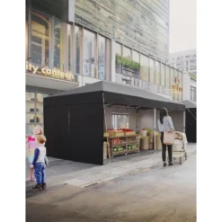 10x20 Pop Up Canopy Tent With 4 SideWalls, Heavy Duty Outdoor Canopy All Season Waterproof Commercial Street Vendors Party Tents With Roller Bag -Homfan GUEST 524f4cb1 24b7 401a b1e7 f856db235b27