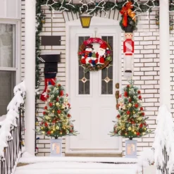 3ft Small Christmas Tree Pre-Lit Artificial Christmas Tree With 78 Led Lights, Snow Flocked Xmas Tree W/Base, Timer Function, Battery Operated 25 3ft Small Christmas Tree Pre-Lit Artificial Christmas Tree With 78 Led Lights, Snow Flocked Xmas Tree W/Base, Timer Function, Battery Operated -Homfan GUEST 56d279b0 c090 4efb ba56 2000ebf16367