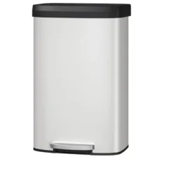 21 Gallon / 80 Liter Metal Trash Can With Lid, Large Garbage Can For Kitchen, Rustproof Step-on Kitchen Metal Trash Bin With Liner Rim -Homfan GUEST 583f58bb 9b77 4c69 8360 9709a7b05d27