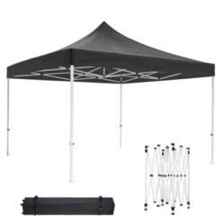 10x10 Pop Up Canopy,Heavy Duty Canopy, Easy Up Gazebos With Wheel Bags,UV Resistant Waterproof,for Outdoor Events, Patio, Backyard, Party, Camping -Homfan GUEST 5a89843a 825a 4827 b370 fde80919b462