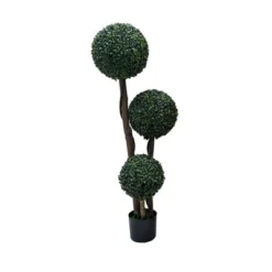1pc Topiary Trees Artificial Outdoor, 35"/45" Milan Grass Ball Topiary Trees, Fake Greenery Tree With Planter Pot For Home, Office, Porch Decor 15 1pc Topiary Trees Artificial Outdoor, 35"/45" Milan Grass Ball Topiary Trees, Fake Greenery Tree With Planter Pot For Home, Office, Porch Decor -Homfan GUEST 5b0364d9 bd38 4011 9293 c1cd17a47ae7