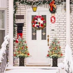 3 Ft Pre-Lit Christmas Tree, Artificial Christmas Trees W/Base, Xmas Trees W/78 LED Lights, Battery Operated&Timer Function, Christmas Decoration -Homfan GUEST 5bc4eb1a 7568 4675 a681 f5d67753bd54