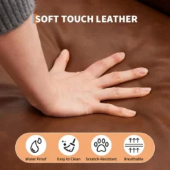 Futon Sofa Bed, Compact Loveseat, Modern Mid-Century Sleeper Sofa, Convertible Couch, Living Room Couches -Homfan GUEST 5f84d48d db64 4c6b bbda c73ae1ded31b