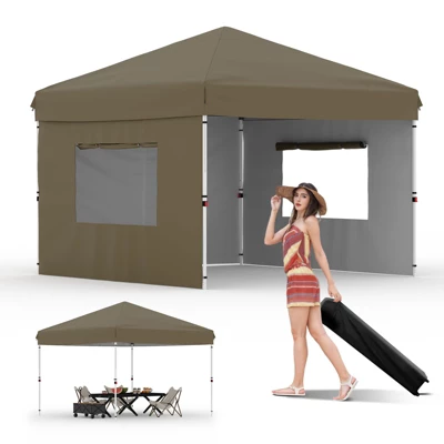 Pop Up Canopy - Easy Up Camping Tent With One Roller Bag, 3 Adjustable Height, 4 Weight Bags For Deck, Garden, Sports, Beach, Party 14 Pop Up Canopy - Easy Up Camping Tent With One Roller Bag, 3 Adjustable Height, 4 Weight Bags For Deck, Garden, Sports, Beach, Party - Image 12