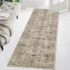 Washable Area Rug – Non-Slip Ultra-Thin Low Pile Vintage Oriental Distressed Carpet For Living Room, Bedroom, Dining, Office & Nursery, Multi-Color -Homfan GUEST 685a9d1f 4ba7 4db8 a355 c3e86a0f98db