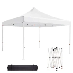 10x10 Pop Up Canopy,Heavy Duty Canopy, Easy Up Gazebos With Wheel Bags,UV Resistant Waterproof,for Outdoor Events, Patio, Backyard, Party, Camping -Homfan GUEST 72ce66f7 c3dc 4724 a66e cddd3bd92f11