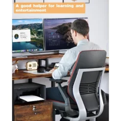 67" L Shaped Computer Desk With Drawers, Reversible Home Office Desk With Power Outlet, Adjustable Shelf And Mobile CPU Stand, Gaming Desk