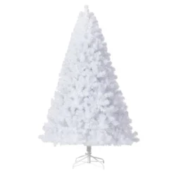 Pre-Lit Snowy White Christmas Tree — 150 LED Lights, 288 Snowy Branch Tips, Metal Stand, Indoor/Outdoor Holiday Decor,4.5FT/6FT/7.5FT/9FT -Homfan GUEST 77b19913 99e2 4fa0 98d5 9ba477a5afbd