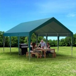 Heavy Duty Carport Outdoor Car Canopy UV Resistant Waterproof Party Tent All-Season Portable Garage Gazebo Shelter For Car, Storage Shed -Homfan GUEST 7abac119 8a38 432e bfcf c9e0be90a863