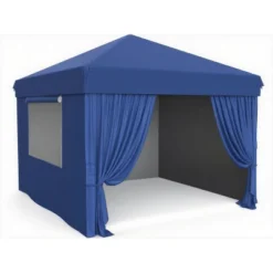 10 Ft. X 10 Ft. Pop Up Canopy Tent Outdoor Heavy Duty Instant Shelter With 4 Sidewalls For Events -Homfan GUEST 802ea6de e43b 462f b315 4f791d92790b
