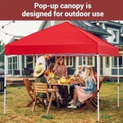Easy Pop-Up Canopy, Pop Up Commercial Pop-Up Gazebo Tent, Waterproof Outdoor Screen Tent For Parties, Camping, Garden, Outdoor -Homfan GUEST 834e77c9 b2e7 480f a4cf c3606c1be452