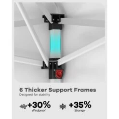 10x10 Pop Up Canopy Tent – Outdoor Tent With 3 Adjustable Heights, Easy Setup, Includes 4 Sandbags & Carrying Bag For Camping, Parties, Events -Homfan GUEST 8c27c1a6 13b0 494c a3fa bdc7ede5e5ed 1