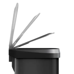 13 Gallon / 50 Liter Metal Trash Can With Lid, Large Garbage Can For Kitchen, Rustproof Step-on Kitchen Metal Trash Bin -Homfan GUEST 905b319e 986e 489f 976c 7689e4241be9