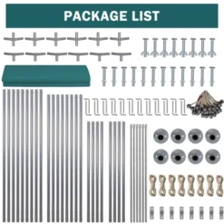 Heavy Duty Carport Outdoor Car Canopy UV Resistant Waterproof Party Tent All-Season Portable Garage Gazebo Shelter For Car, Storage Shed -Homfan GUEST 93ca520c 3db6 4323 9142 00171f691960