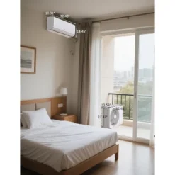 24000 Btu Mini Split AC Heating System, Wifi Enabled Mini Split Air Conditioner With 21 SEER2 Inverter,208-230V For Rooms Up To 1500 Sq. Ft -Homfan GUEST 9592abbc b8ec 4d93 aa34 a3bd32c84816