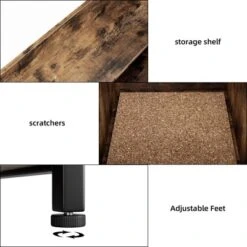 Cat Litter Box Enclosure W/Shelves Storage, 2-in-1 Hidden Litter Box W/ Doors, Indoor Litter Box Furniture, Cat Wooden Washroom Furniture -Homfan GUEST 98014c62 5a71 4b4e 9ef9 8a4041759e14