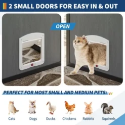 Extra Large Outdoor Catio - Weatherproof Aluminum Enclosure W/UV Roof, Side Door, Platforms & Walk-In Design For Multiple Cats -Homfan GUEST 9a09c68e b53d 4ef5 a9b0 b92d091551ee