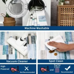 Washable Runner Rug Non Slip Kitchen Rugs Modern Ndoor Entryway Rug Farmhouse Soft Bath Mat Stain Resistant Carpet For Bedroom Hallway Laundry -Homfan GUEST 9c2d30e4 6e95 4b15 bcf3 6ab5b3bd0592