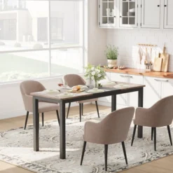 63 Inch Computer Desk, Large Office Desk With Black Metal Frame, Modern Simple Style Gaming Desk, Sturdy Write Desk For Home, Work, Study 15 63 Inch Computer Desk, Large Office Desk With Black Metal Frame, Modern Simple Style Gaming Desk, Sturdy Write Desk For Home, Work, Study -Homfan GUEST 9e534d97 c33e 4280 9fcc 6f380e5e4bfc