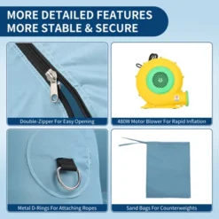 Inflatable Paint Booth Tent With 3-Layer Filter, Portable DIY Spray Booth For Cars, Motorcycles, Garage, Furniture & Parts Painting 14 Inflatable Paint Booth Tent With 3-Layer Filter, Portable DIY Spray Booth For Cars, Motorcycles, Garage, Furniture & Parts Painting -Homfan GUEST ab9bce51 7b17 42a0 bb97 68ee99217d83