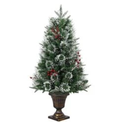 3ft Pre-Lit Snow Flocked Artificial Christmas Tree With 70 LED Lights, Battery Timer, Potted Base 14 3ft Pre-Lit Snow Flocked Artificial Christmas Tree With 70 LED Lights, Battery Timer, Potted Base -Homfan GUEST b2c673c8 485e 458f 8b5a 5bf91f5227d8