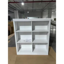 6 Cube Display Shelf, 3 Tiers Storage Organizer, Cubby Bookshelf, Modern Bookcase, Wooden Open Bookshelf For Bedroom, Classroom, Office -Homfan GUEST b861a3a3 6c4b 4cd3 926f 0fe043b0922e