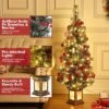 3ft Pre-Lit Flocked Xmas Tree W/ 78 LED Lights, 8 Modes - Mini Artificial Christmas Tree For Home, Office, Party Decor 1 3ft Pre-Lit Flocked Xmas Tree W/ 78 LED Lights, 8 Modes - Mini Artificial Christmas Tree For Home, Office, Party Decor -Homfan GUEST bd837392 188f 4701 a0b7 40bfdaa2095f