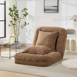 Adjustable Sofa Bed - 5-Position Recliner Chair W/ 2 Pillows For Adults & Pets - Comfy Living Room & Bedroom Lounger -Homfan GUEST c1aaba64 fcc8 4308 8ede e7d1f89fcb7d