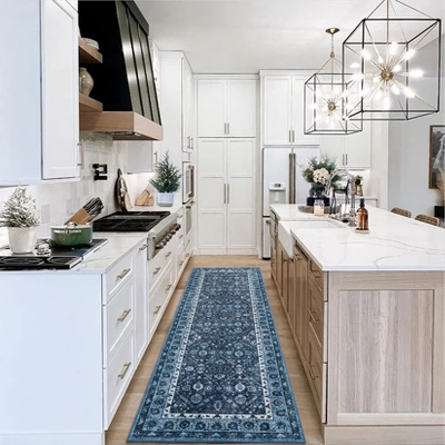 Vintage Runner Rug – Washable Non-Slip Hallway & Entryway Rug, Soft Non-Shedding Low Pile Indoor Carpet, Foldable Kitchen & Laundry Runner Rug 8 Vintage Runner Rug – Washable Non-Slip Hallway & Entryway Rug, Soft Non-Shedding Low Pile Indoor Carpet, Foldable Kitchen & Laundry Runner Rug - Image 6