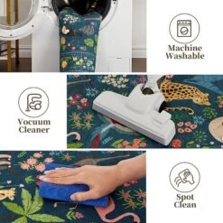 Washable Animal Print Rug Non-Slip, Vintage Low Pile Large Carpet For Nursery Playroom Bedroom, Farmhouse Kids Room Decor 13 Washable Animal Print Rug Non-Slip, Vintage Low Pile Large Carpet For Nursery Playroom Bedroom, Farmhouse Kids Room Decor -Homfan GUEST c418e443 6115 4d71 97c6 b2c42c9571ef