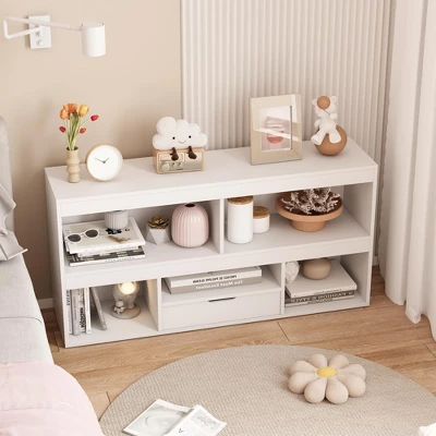 Kids Storage Organizer With Drawer, Toy Storage Shelf, 5 Cubes Storage Organizer, Wooden Storage Cabinet For Playroom, Classroom, Nursery, Kids Room 5 Kids Storage Organizer With Drawer, Toy Storage Shelf, 5 Cubes Storage Organizer, Wooden Storage Cabinet For Playroom, Classroom, Nursery, Kids Room - Image 3