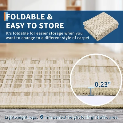 Washable Non-Slip Rugs - Hallway, Kitchen Runner - Stain Resistant Farmhouse Carpet For Bathroom, Bedroom 3 Washable Non-Slip Rugs - Hallway, Kitchen Runner - Stain Resistant Farmhouse Carpet For Bathroom, Bedroom